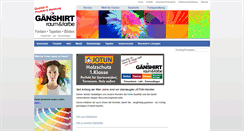Desktop Screenshot of gaenshirt-farben.de