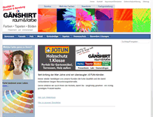 Tablet Screenshot of gaenshirt-farben.de